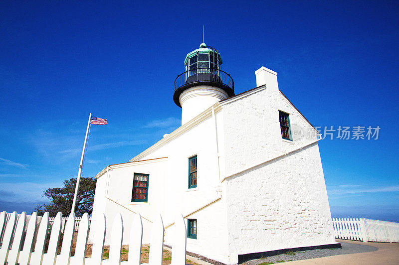 Old Point Loma Lighthouse, San Diego, CA(特写)